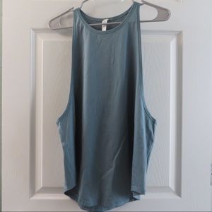 Lululemon blue sleeveless wide arm top